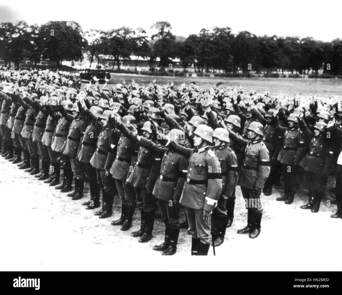 Die Reichswehr Verpfändung Loyalität zu Hitler nach dem Tod von Hindenburg im August 1934 Deutschland Stockfoto