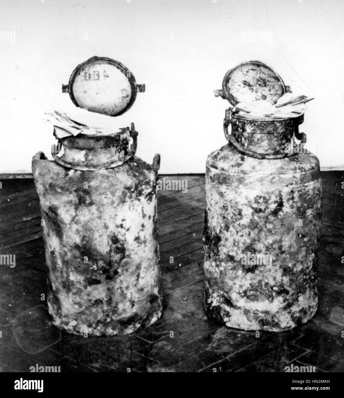 Ghetto von Warschau. Das Versteck der Ringelblum Archiv 20. Polen - jüdischen Dokumentationszentrum des zweiten Weltkriegs Stockfoto