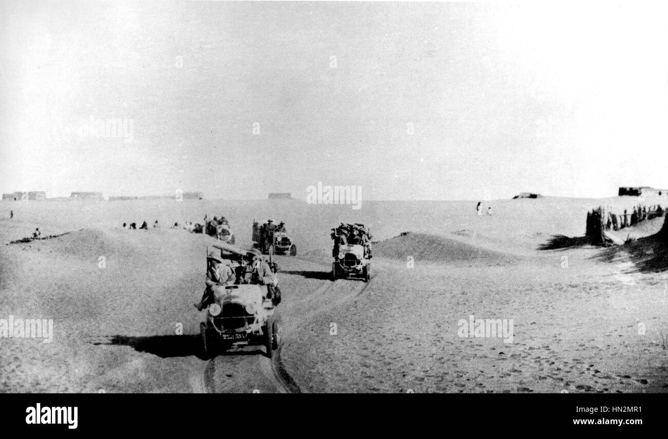 Der schwarze Kreuzfahrt. Colomb Bechar (28. Oktober 1924), Le Cap (1. August 1925). Überquerung der Afrika organisiert von Andre Citroen (8 Halbkettenfahrzeuge) 1924-1925 Afrika Stockfoto