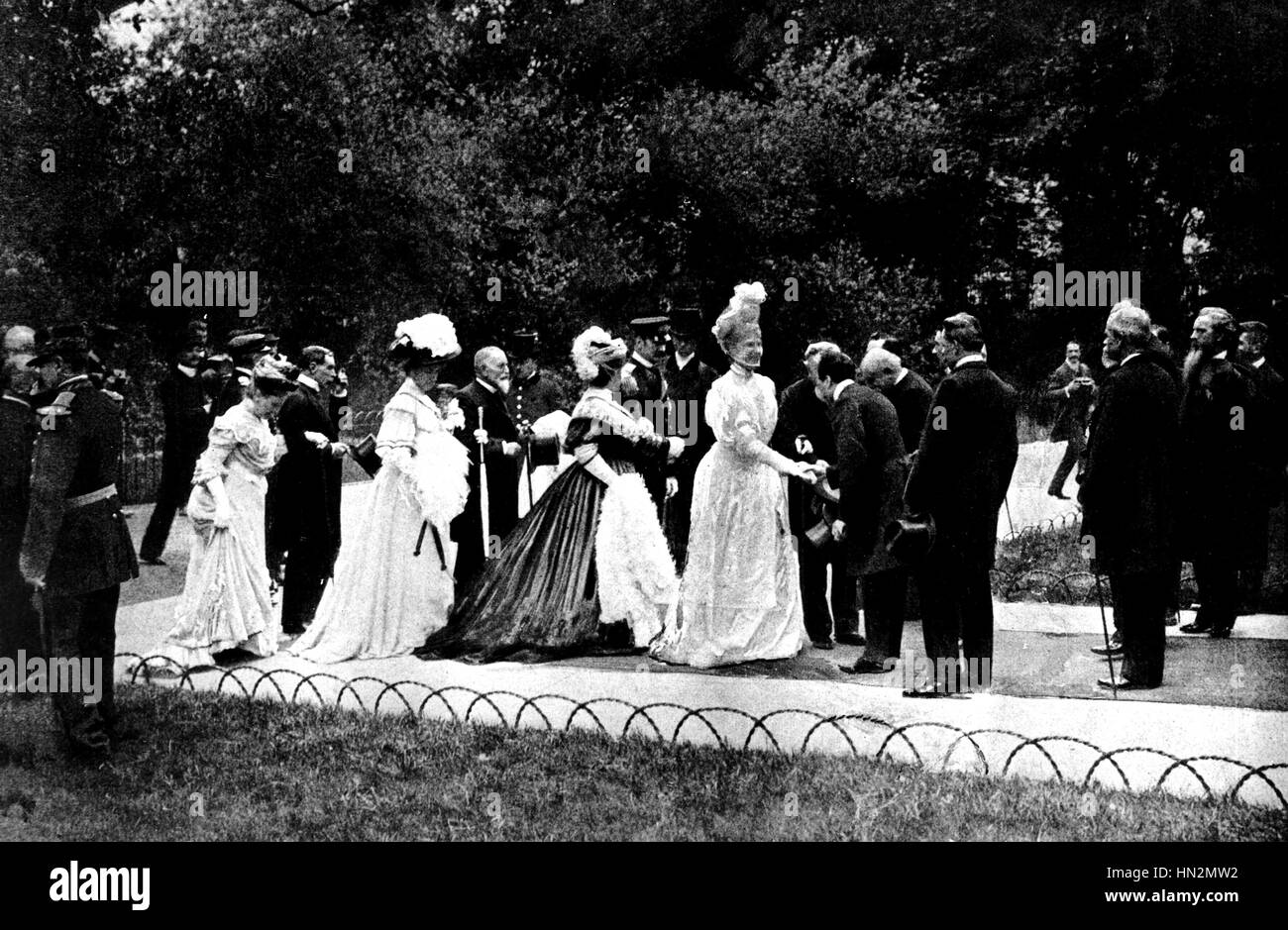 Die dänische Königsfamilie in Paris 1907 Frankreich Stockfoto