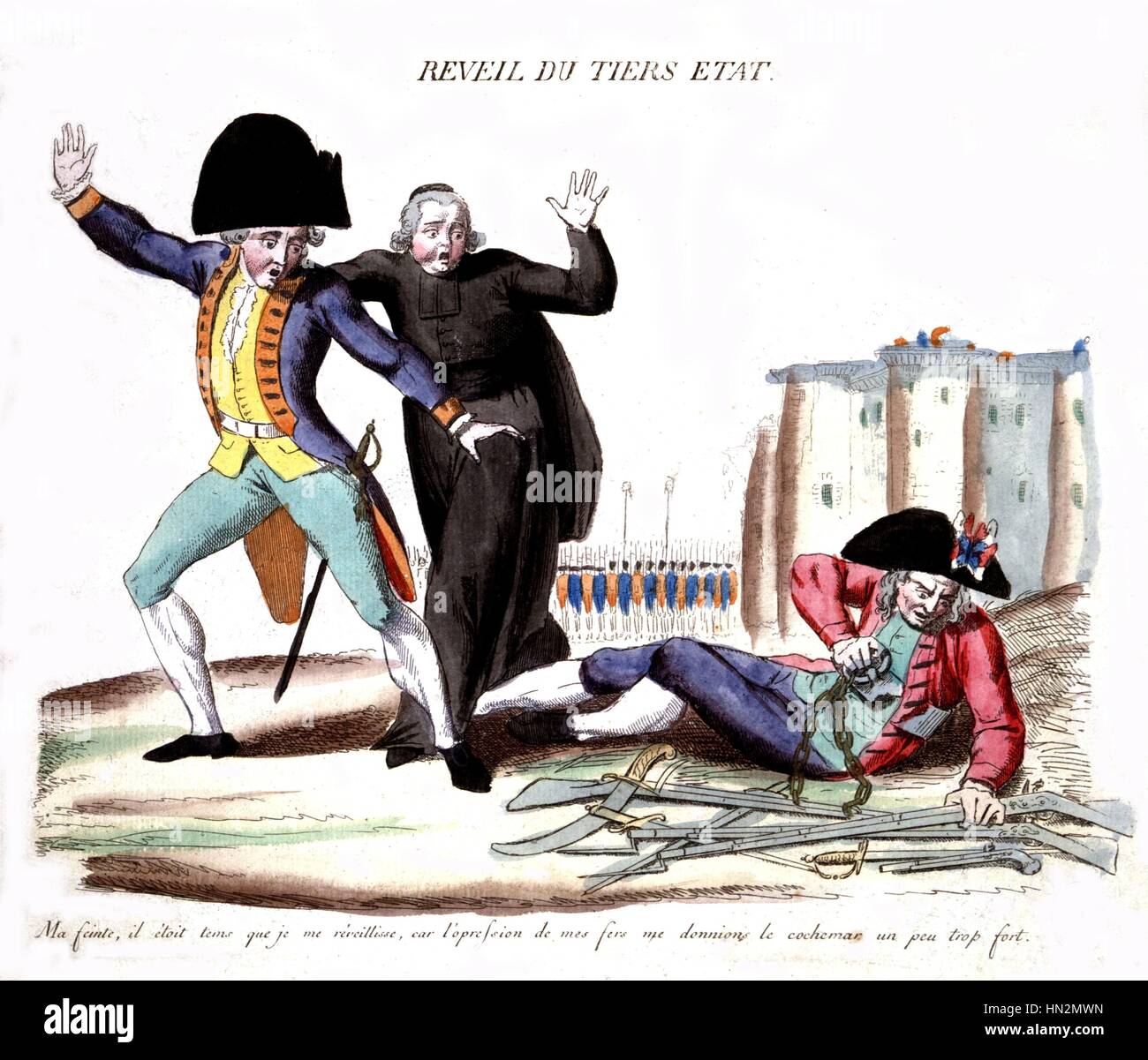 Erwachen des dritten Staates aus dem 18. Jahrhundert Frankreich - 1789 französische Revolution Paris, Musée Carnavalet Stockfoto