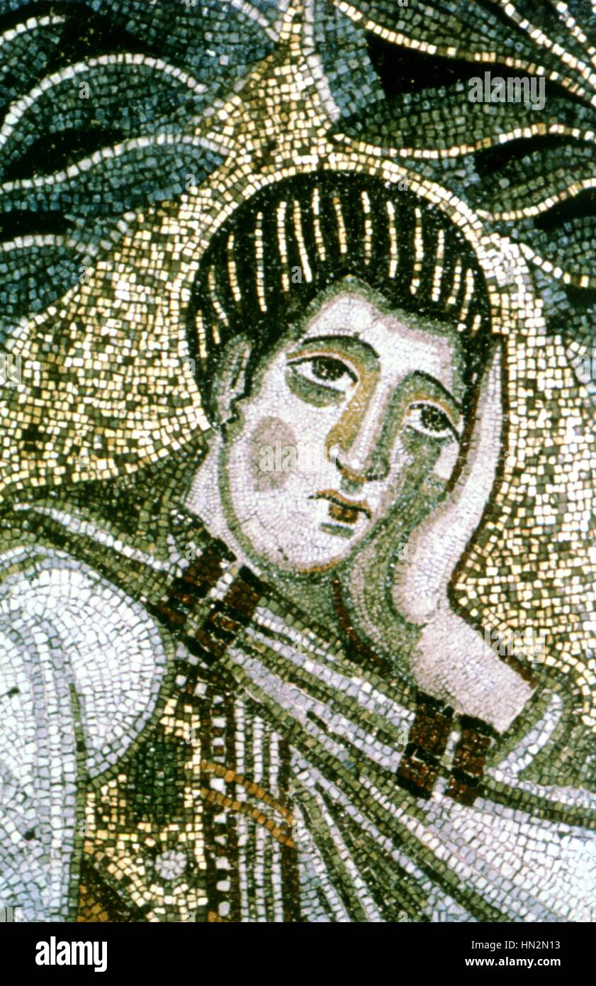 Saloniki Apostel John Mosaik von Hagia Sophia 9. Jahrhundert byzantinische Kunst Stockfoto