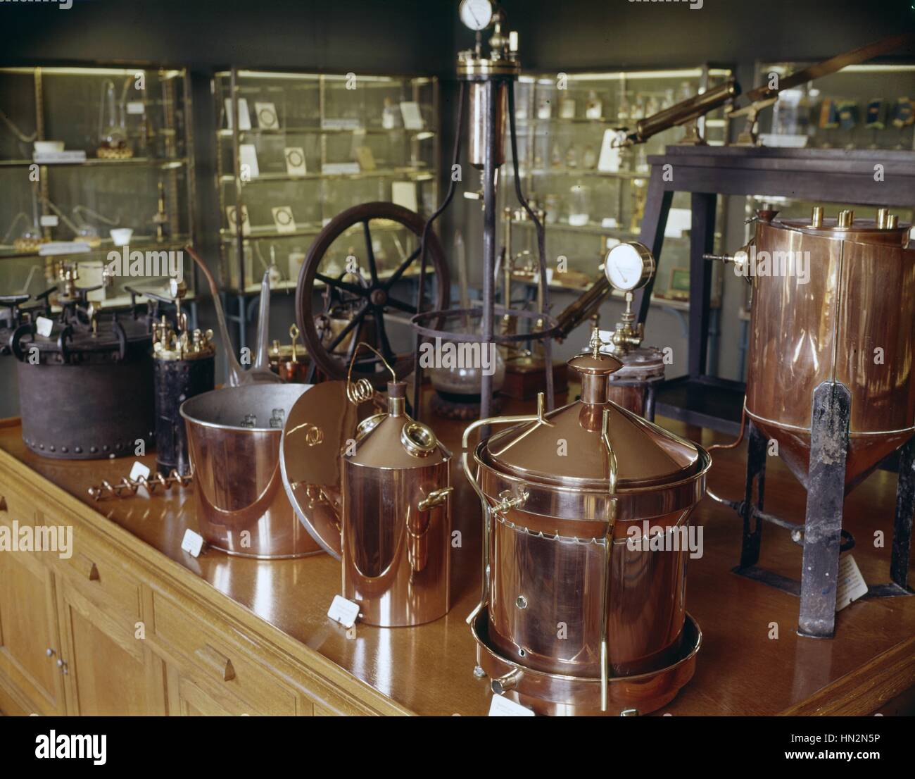 Laborgeräte von Louis Pasteur Frankreich 1864 Musee Pasteur verwendet Stockfoto