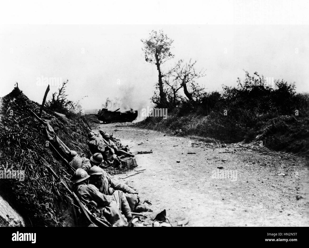 Beschlagnahme von Courcelles, Oise, Frankreich. Juni 1918 Stockfoto