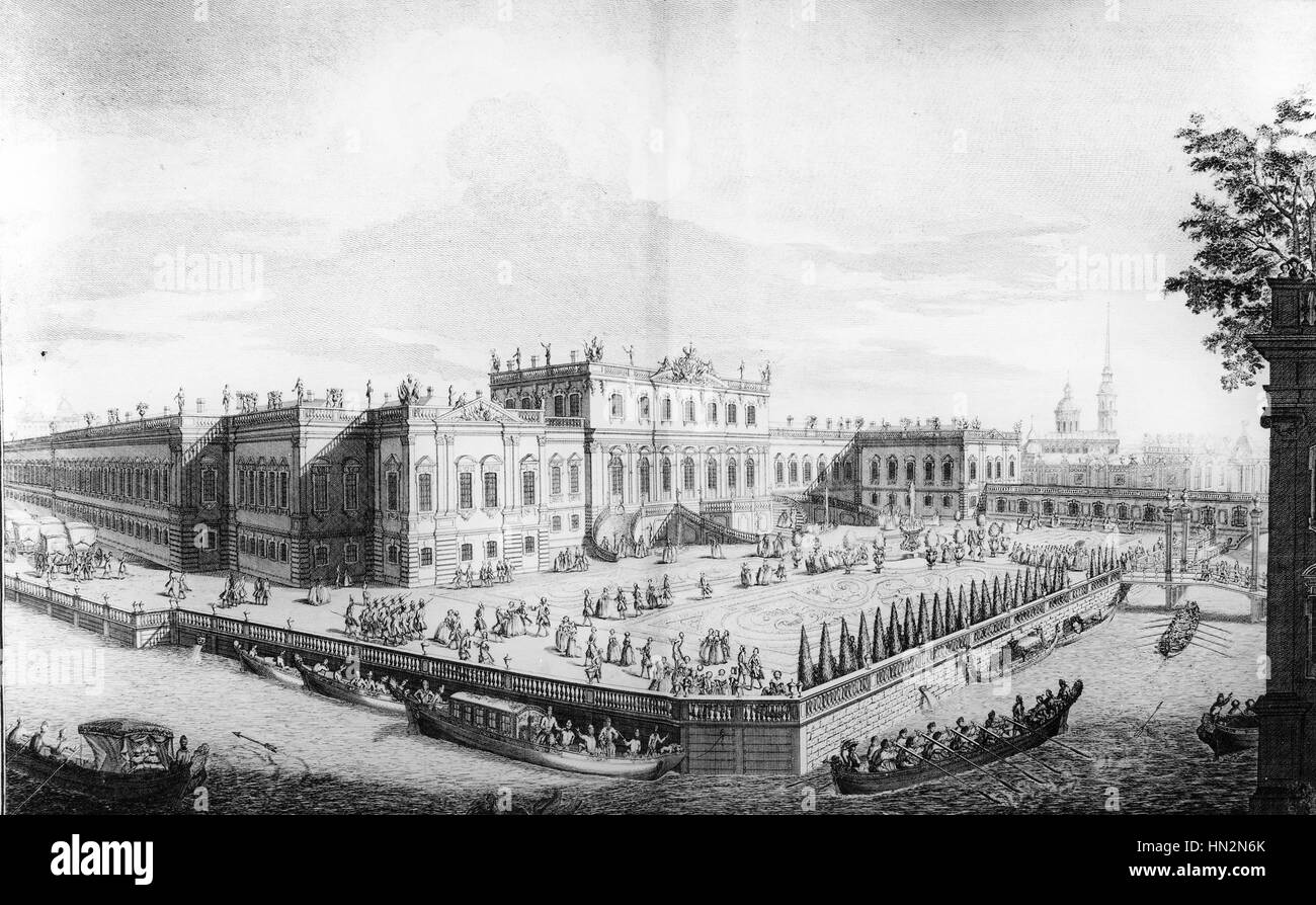 St. Petersburg, Sommer Palast der Katharina von Russland 18. Jahrhundert Russland Stockfoto