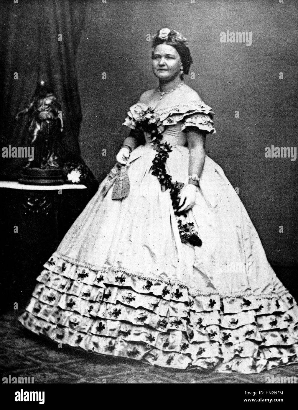 Mary Todd Lincoln, Ehefrau von Abraham Lincoln aus dem 19. Jahrhundert Vereinigte Staaten Stockfoto