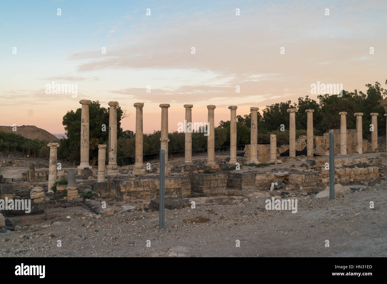 Bet Shean Nationalpark (Skythopolis), Israel Stockfoto