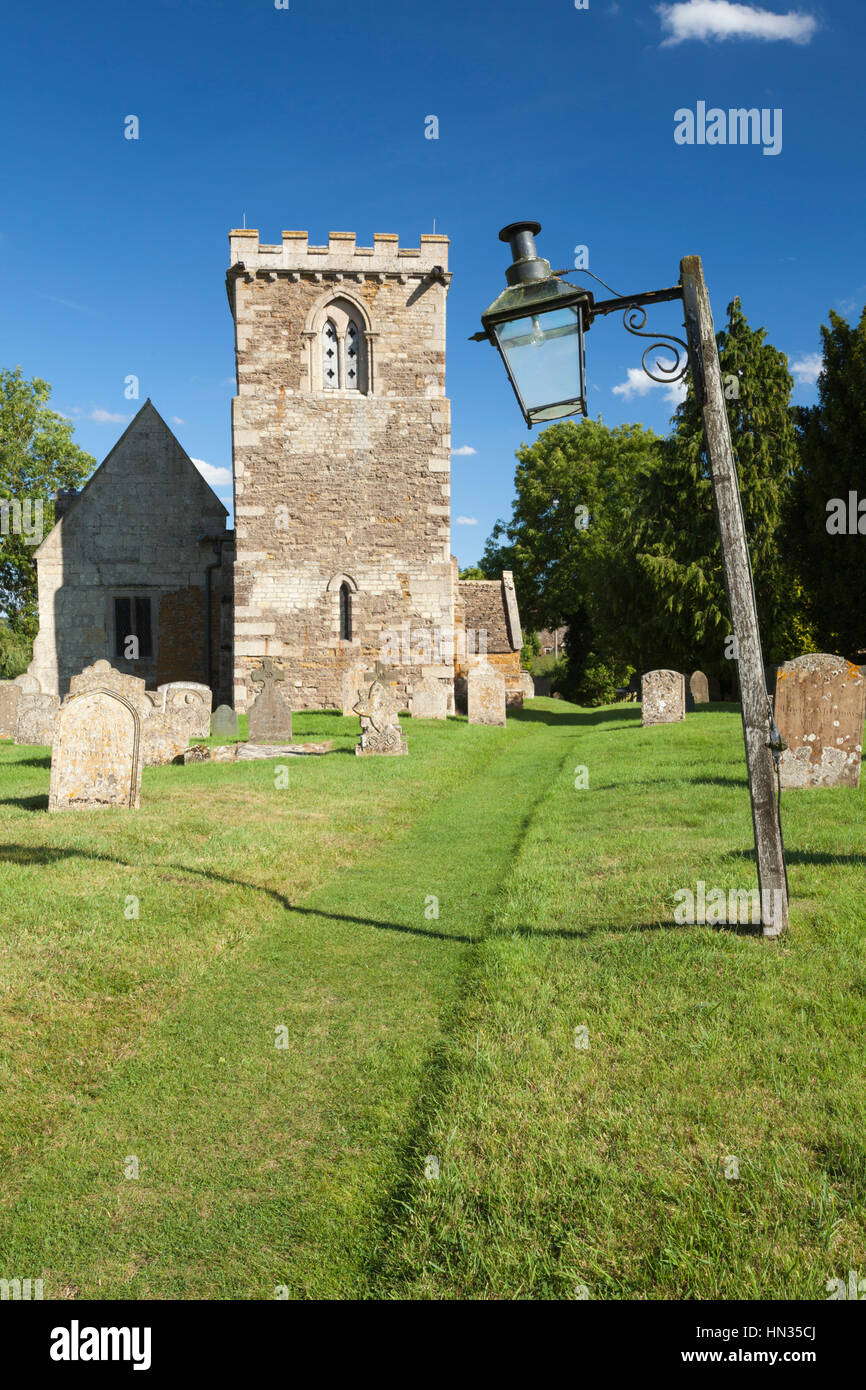 St. Peterskirche und Friedhof, wo Szenen für das Jahr 2005 Pride and Prejudice gedreht, wurden gefilmt. Stockfoto