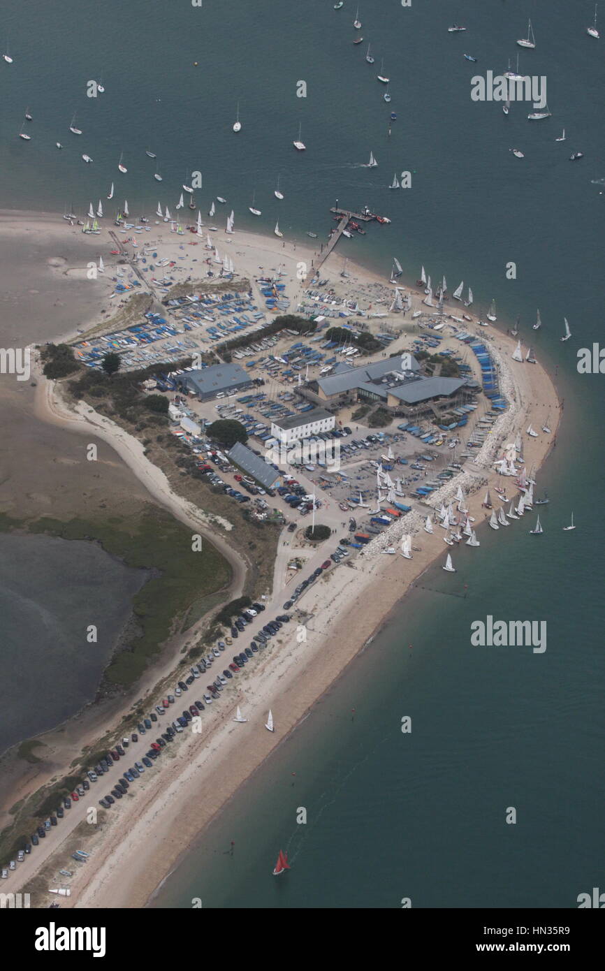 Luftaufnahme von Hayling Island Sailing Club Hayling Island Hampshire Stockfoto