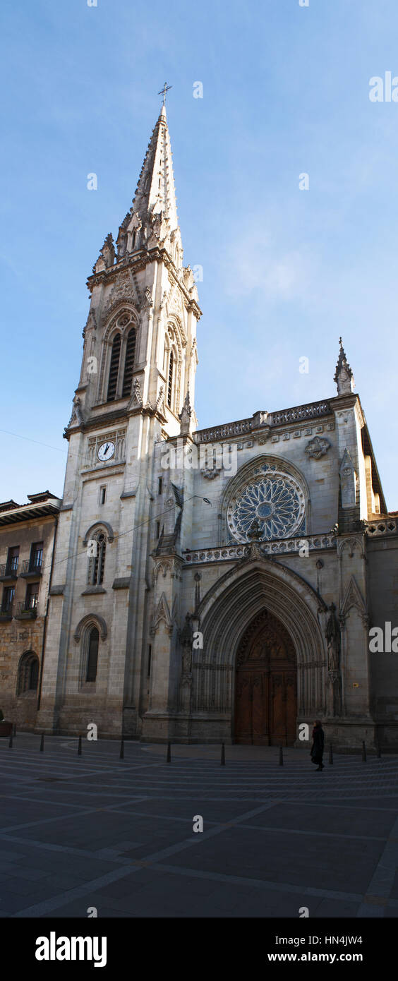 Bilbao, Baskenland, Spanien: die Kathedrale Basilica von Santiago, die katholische Kirche in der Altstadt im gotischen Stil erbaut. Stockfoto