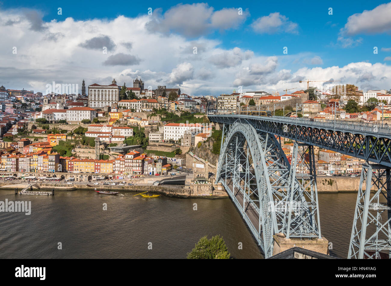 Blick auf Porto Stockfoto