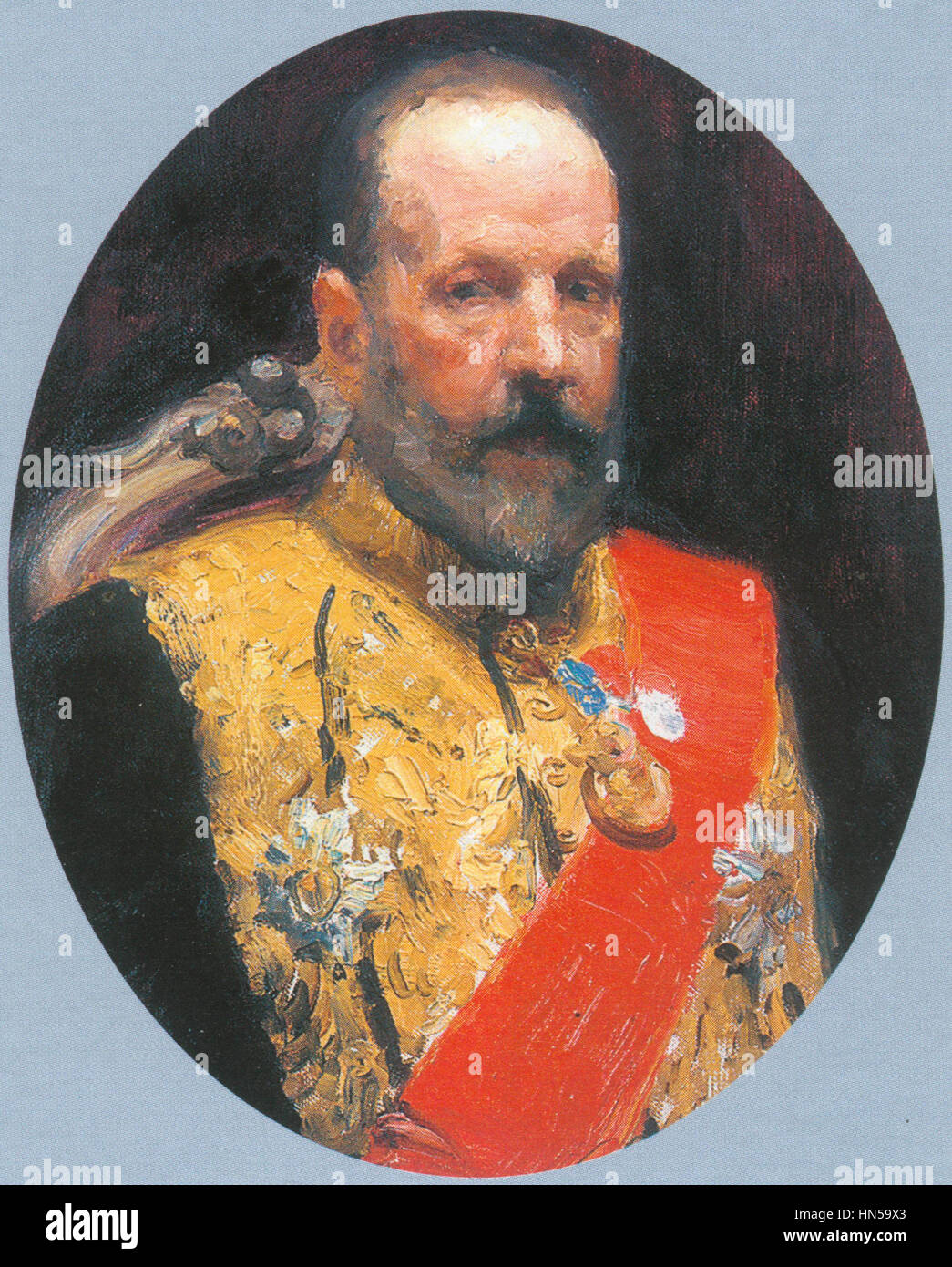SERGEI WITTE (1849-1915) als Premierminister im zaristischen Russland in einer Studie von Ilja Repin Stockfoto