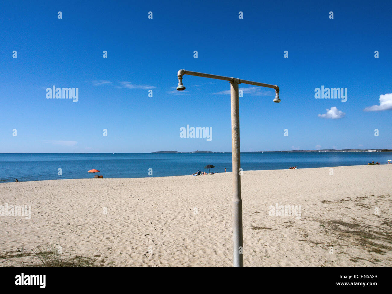 Strand von Torre Grande, in der Nähe von Cabras, Oristano Provinz, Sardinien, Italien Stockfoto