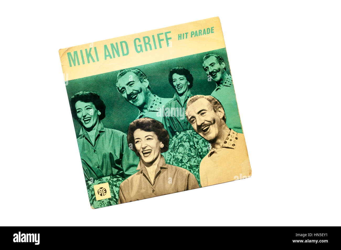 EP-Hitparade von Miki und Griff von Pye 1960 veröffentlicht. Stockfoto