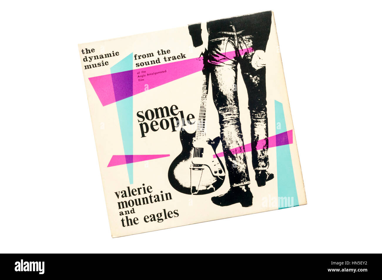 EP der Partitur aus dem Film einige Leute von Valerie Berg und The Eagles veröffentlicht im Jahr 1962. Stockfoto