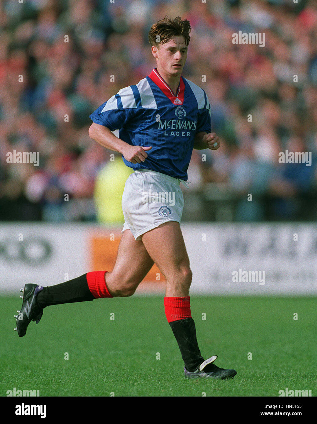 DAVID ROBERTSON GLASGOW RANGERS FC 14. September 1992 Stockfoto