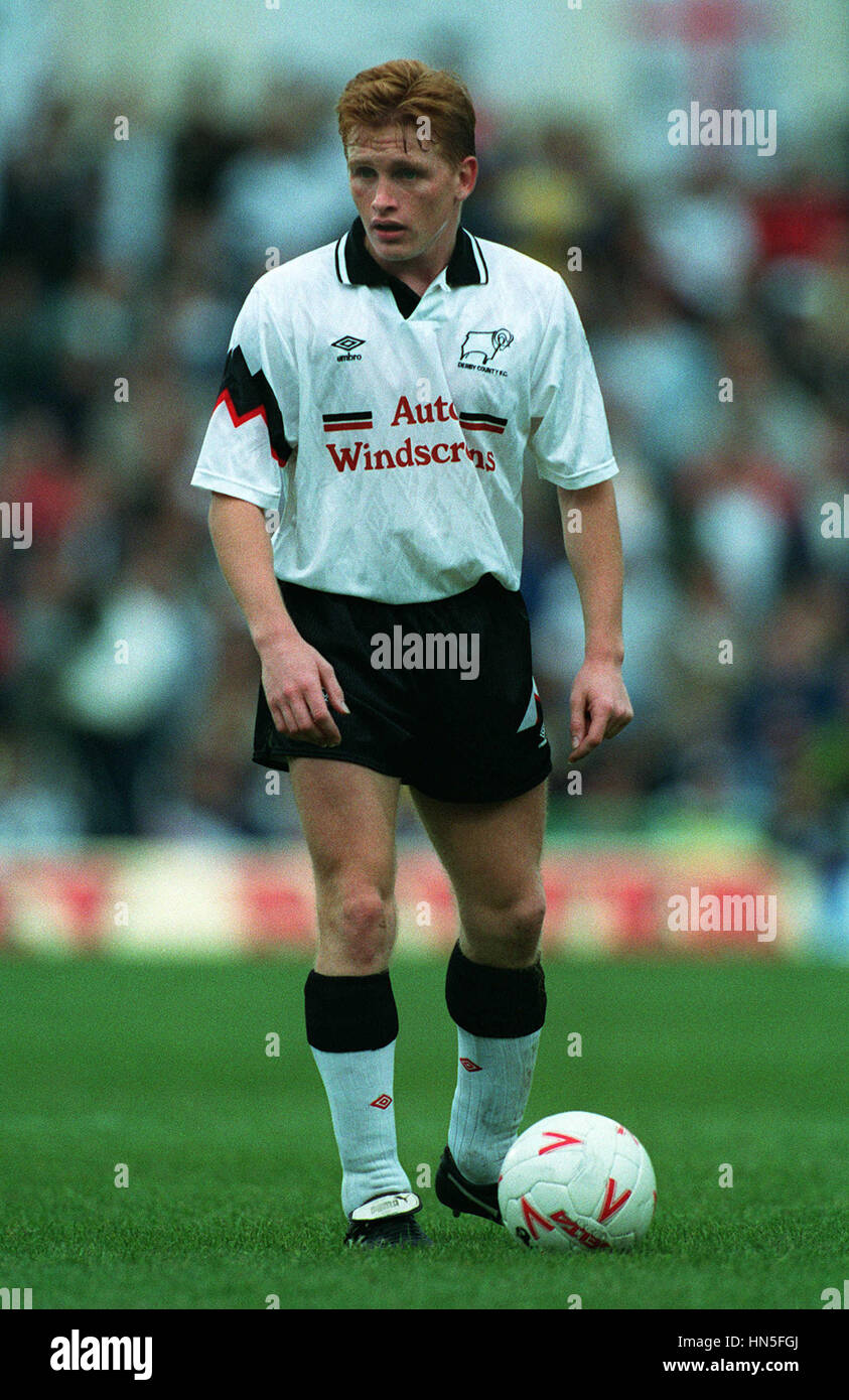 MARK PEMBRIDGE DERBY COUNTY FC 12. Oktober 1992 Stockfoto