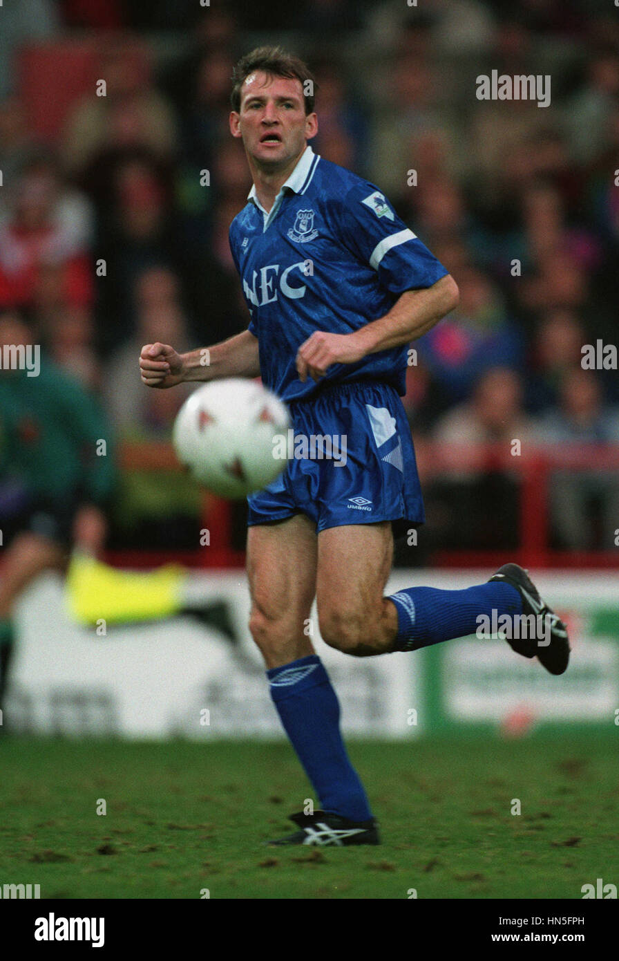 DAVE WATSON EVERTON FC 9. November 1992 Stockfoto