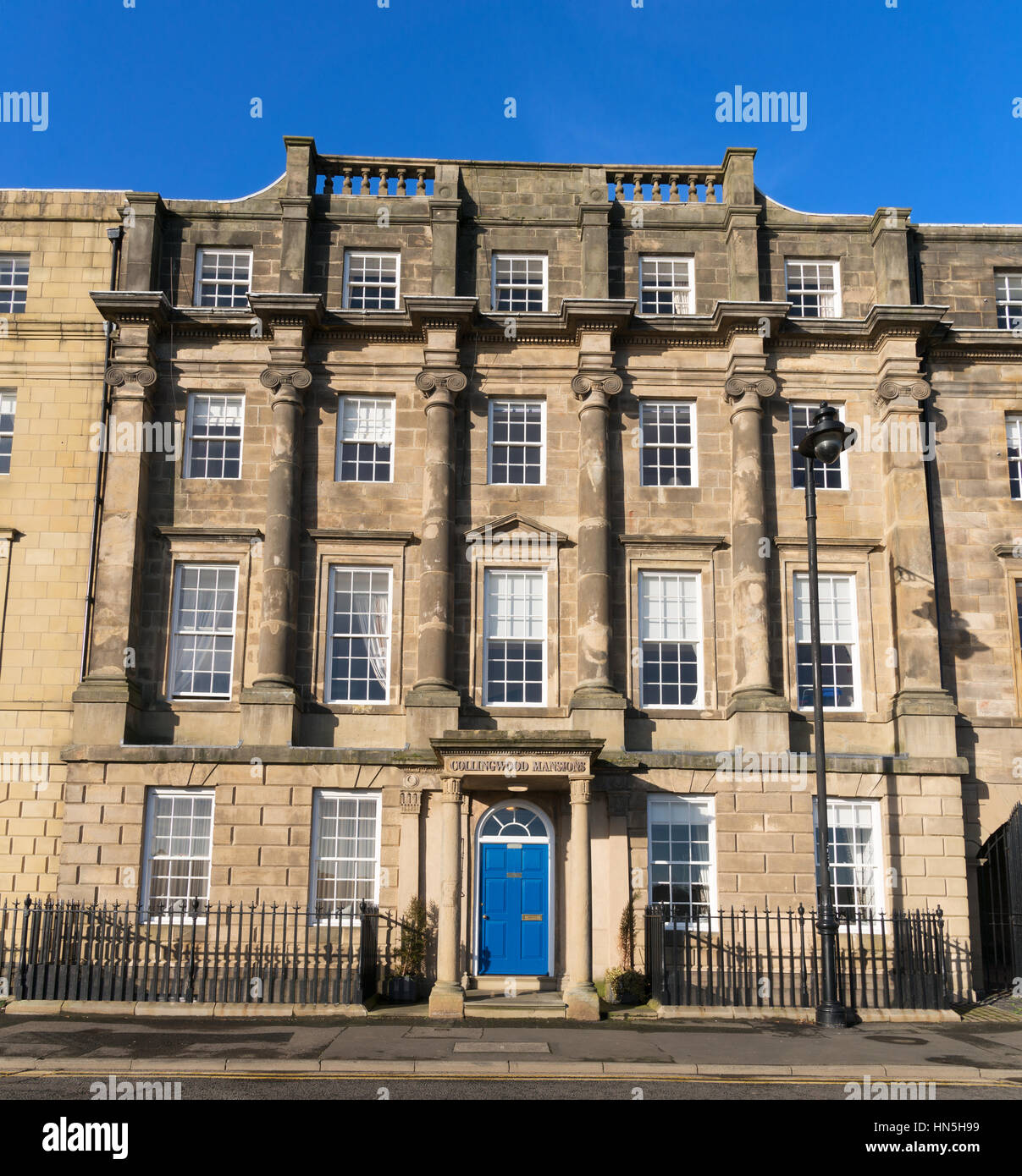 Collingwood Villen, war der Northumberland Arms Hotel, georgianischen Gebäude, North Shields, North East England, Großbritannien Stockfoto