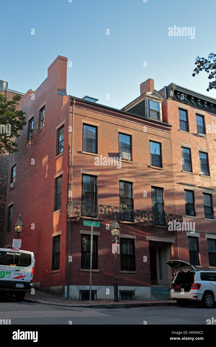 John Coburn beherbergen eine afroamerikanische Abolitionist, Soldat und Personalvermittler, Black Heritage Trail, Beacon Hill, Boston, MA, Vereinigte Staaten von Amerika. Stockfoto