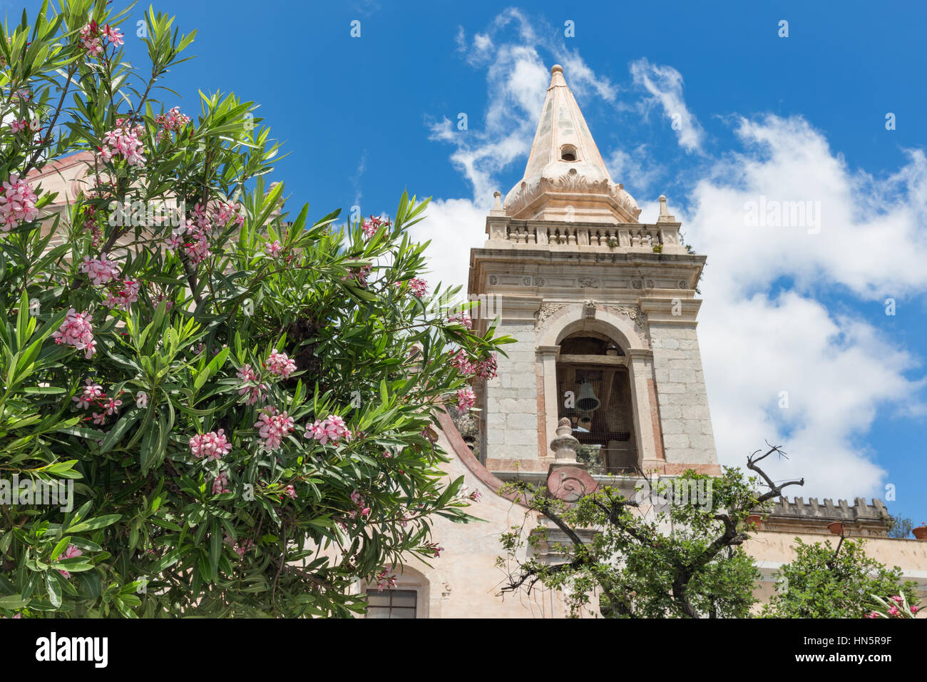 San Giuseppe Church entlang Corso Umberto InTaormina am sizilianischen Insel Stockfoto