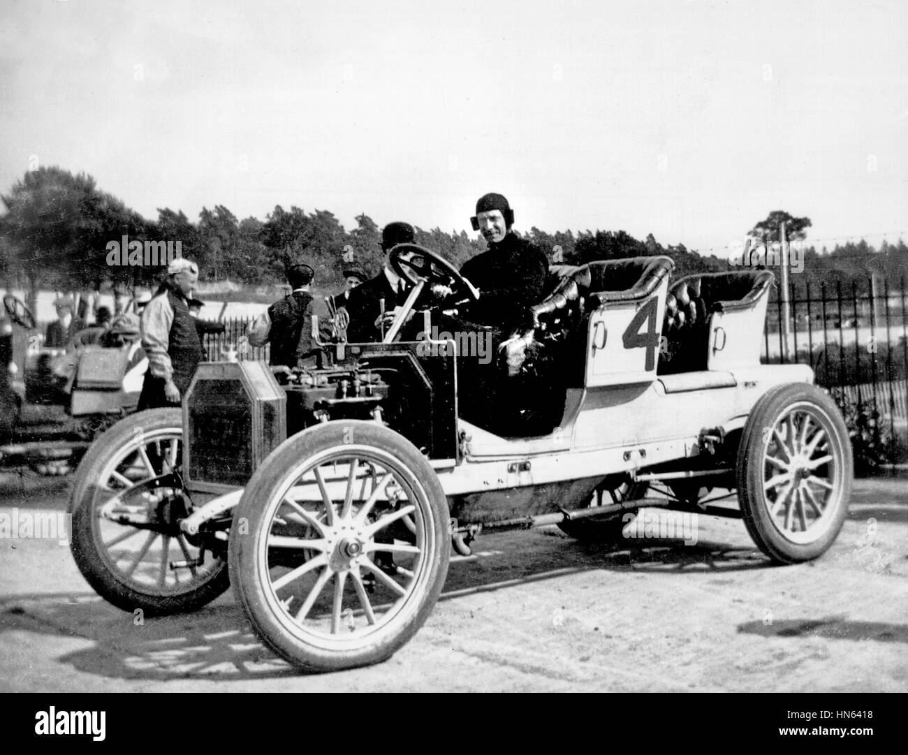 1908-Buick in Brooklands Stockfoto