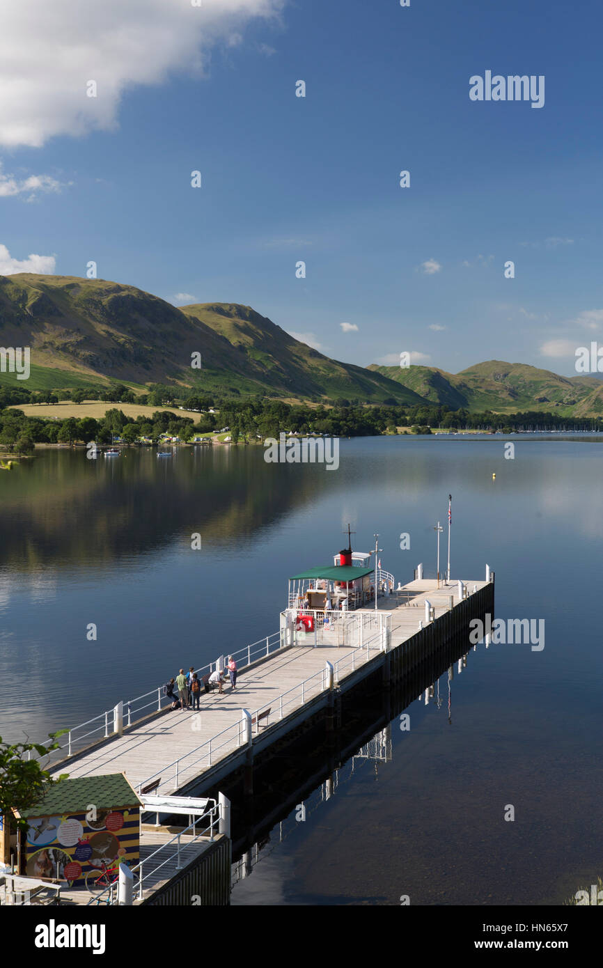 Juli 2016 Ullswater, Cumbria - den Ullswater Weg in Cumbria Stockfoto