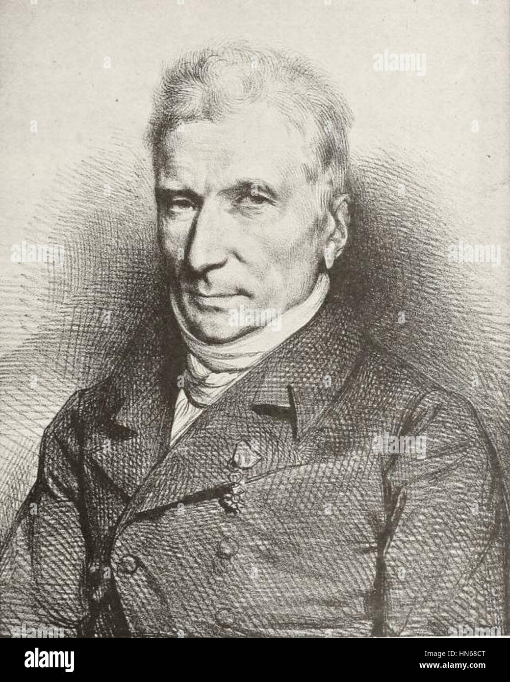 Dieses Porträt von A. J. B. Guy de Gisors zeigt eine bemerkenswerte französische Figur aus dem 19. Jahrhundert. Das Gemälde hebt seinen Status und seine gesellschaftlichen Beiträge hervor und betont seine Rolle in politischen oder sozialen Bereichen. Stockfoto