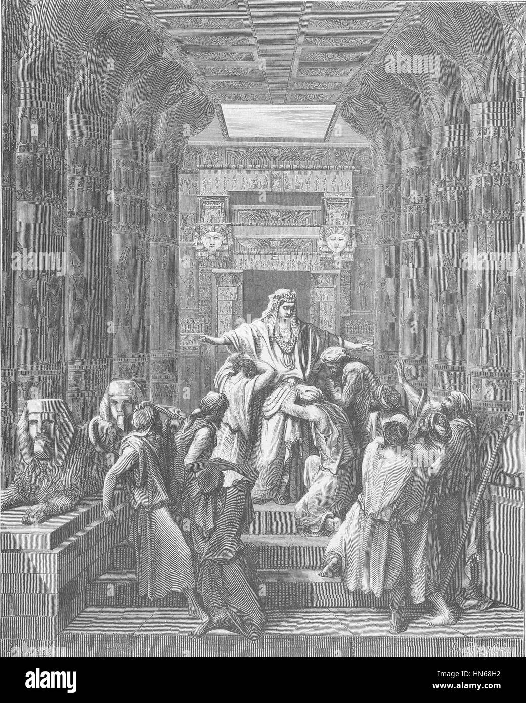 028. Joseph offenbart sich seine Brüder Stockfoto