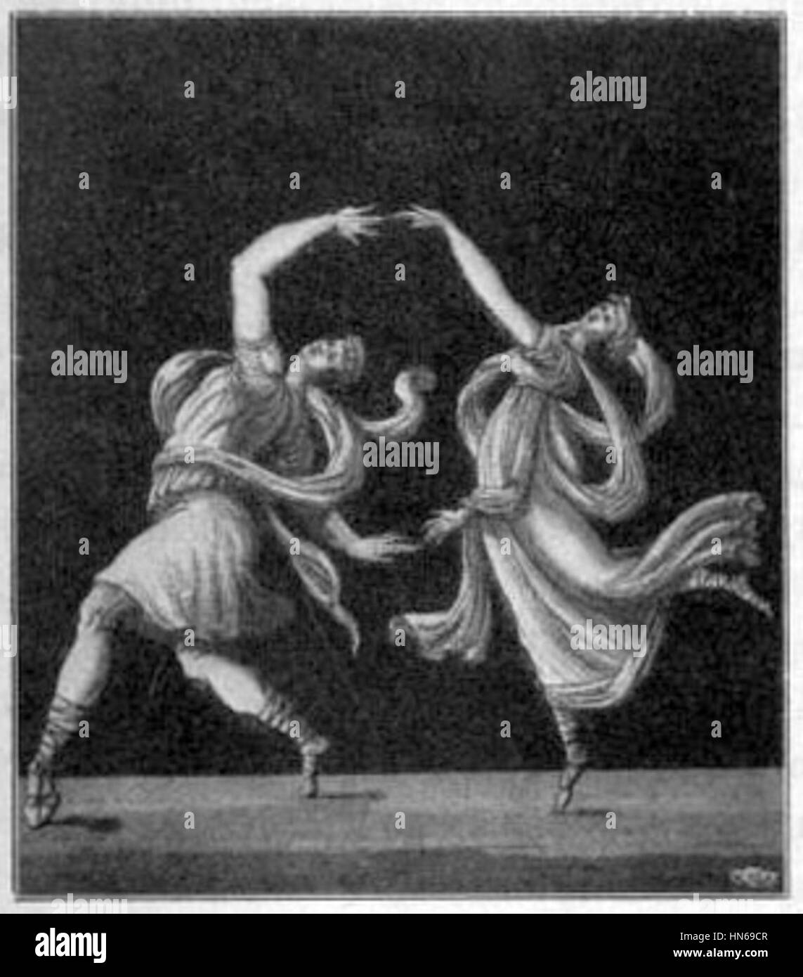 Dieses Stück erinnert an die Aufführung im Svenska Teatern und zeigt 151 Paret Casagli. Das Kunstwerk ist ein historischer Bezug auf Theateraufführungen und deren kulturelle Bedeutung während seiner Zeit. Stockfoto