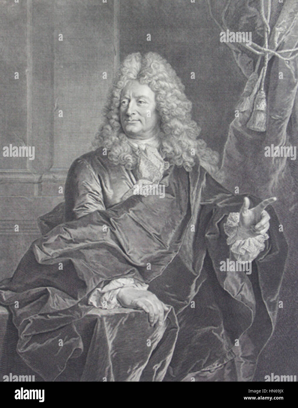 1712 - Nicolas de Launay (Gr. Chéreau 1719) Stockfoto