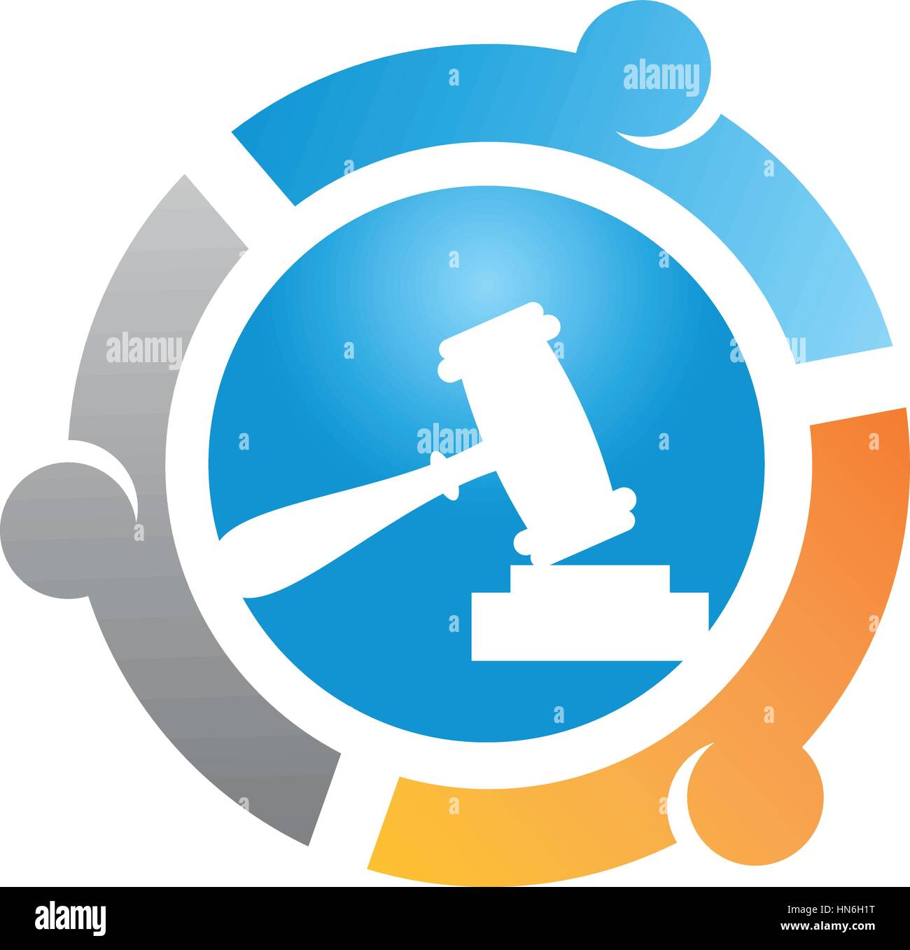 Globale Online-Auktion Stock Vektor