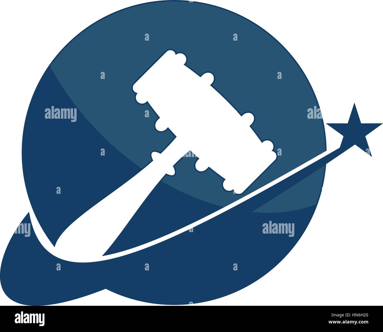 Globale Online-Auktion Stock Vektor