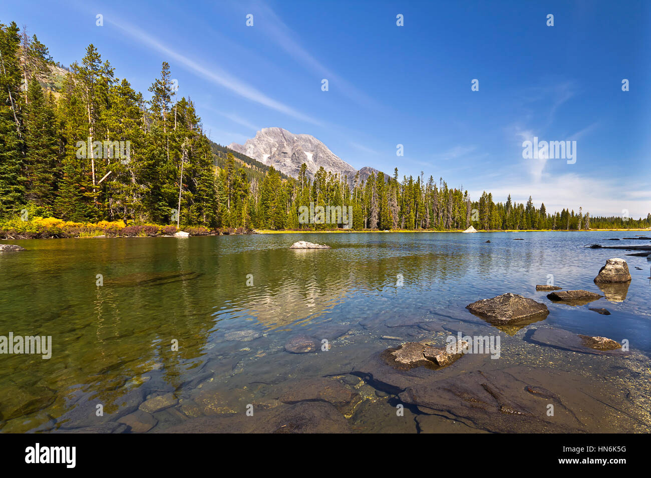 WYOMING, String Lake, Grand Teton National Park, Jackson, Wyoming, USA Stockfoto