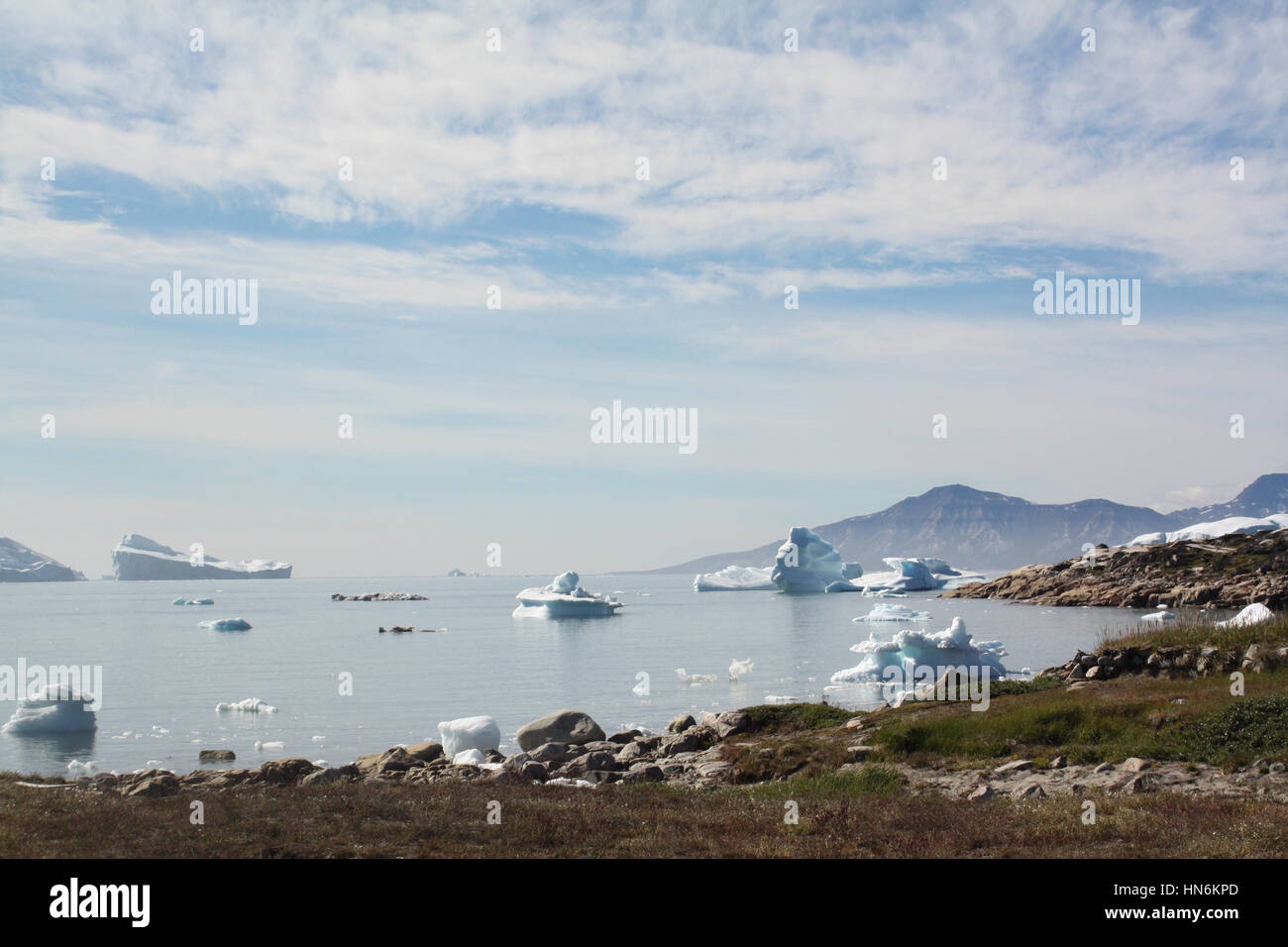 Eisberge, Saqqaq, Grönland Stockfoto