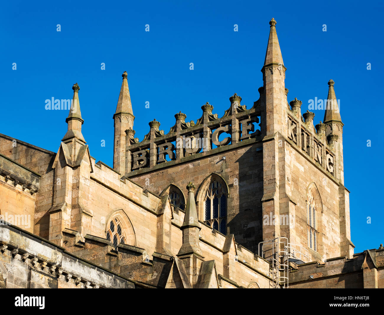 Bruce-Turm in Dunfermline Abbey Pfarrkirche Dunfermline Fife Schottland Stockfoto