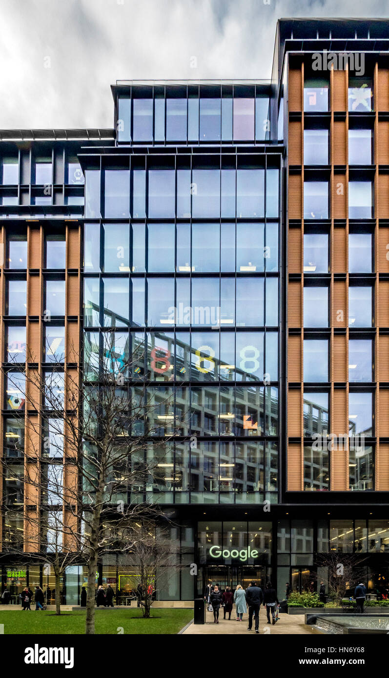 Google Bürogebäude, Kings Cross, London, UK. Stockfoto