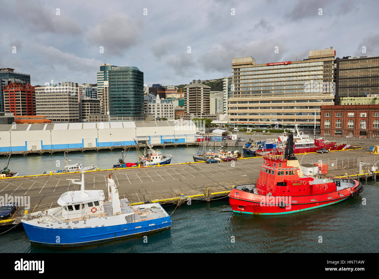 Hafen von Wellington, Neuseeland Stockfoto