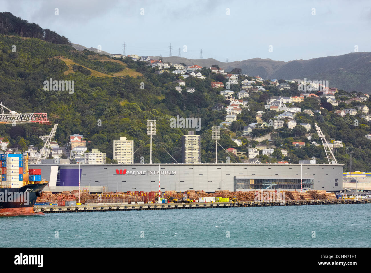 Westpac Stadion, Wellington, Neuseeland Stockfoto