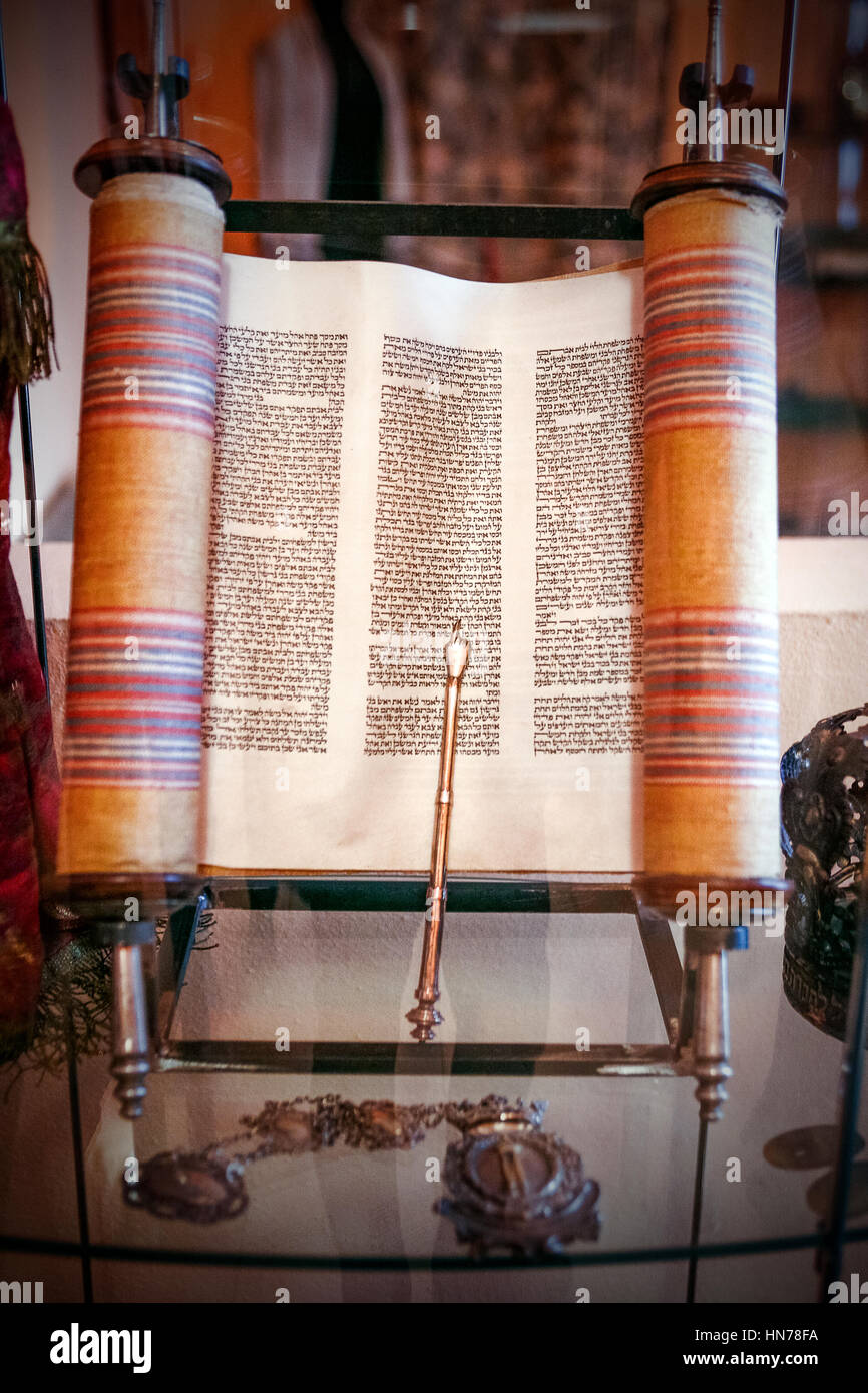 Italien Piemont Casale Monferrato: Jüdische Synagoge jüdische Museum Thora Stockfoto