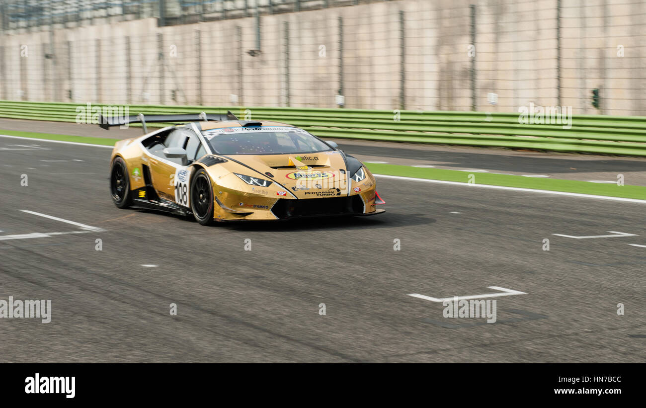 Vallelunga, Rom, Italien. 10. September 2016. Touring Car Championship, Lamborghini Huracan in Aktion Stockfoto