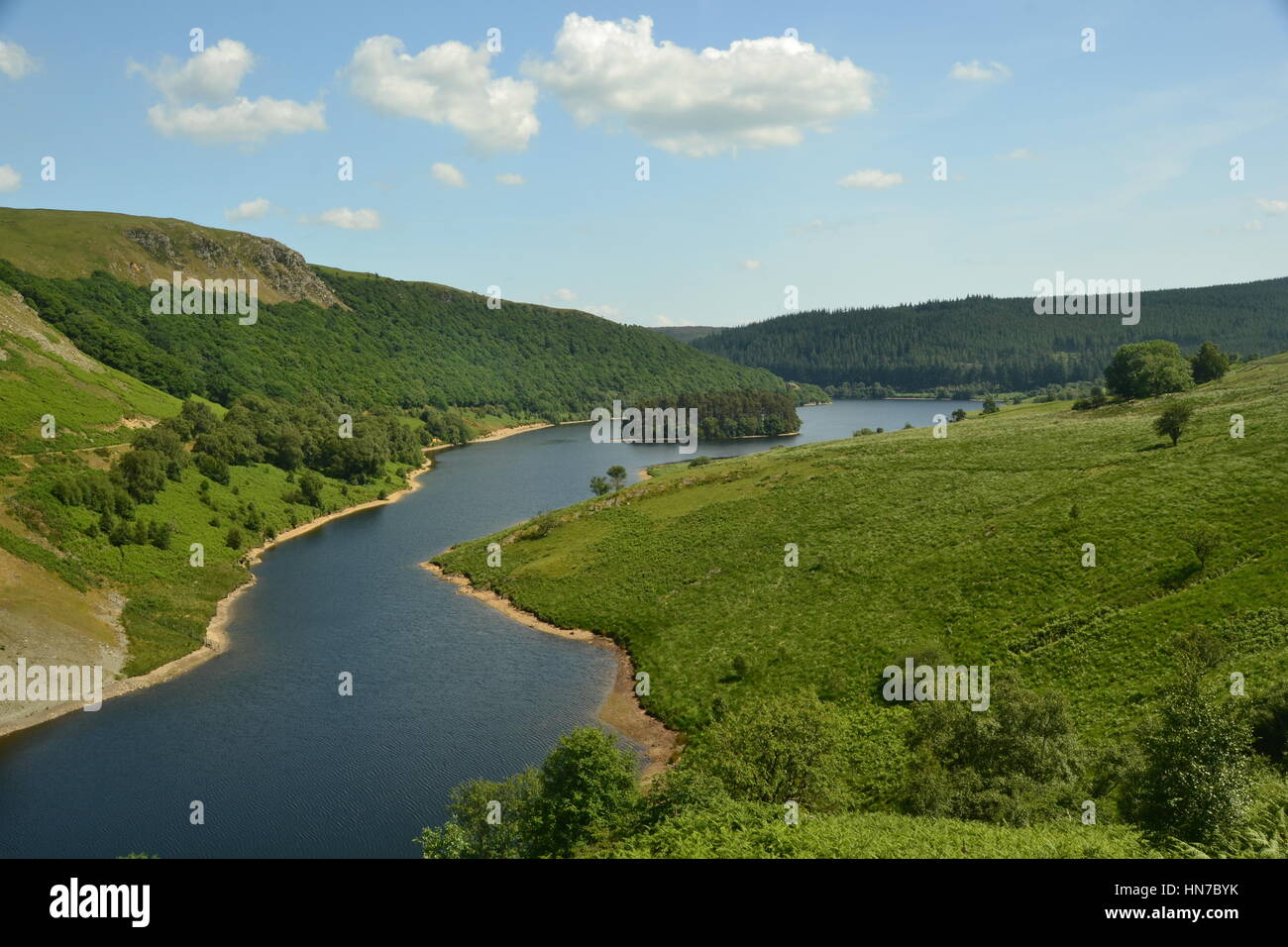 See in der Elan-Tal in Mid Wales, UK Stockfoto