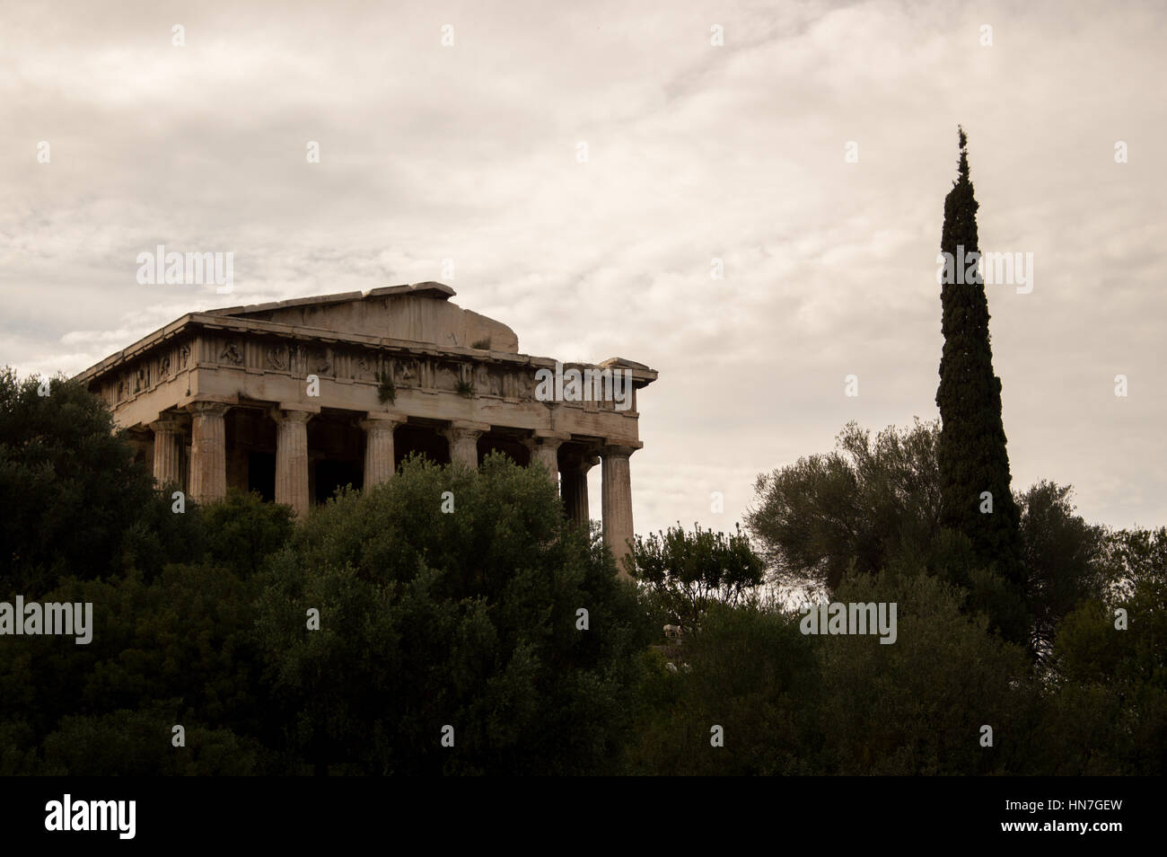 Tempel des Hephaistos in antiken Agora Athens Griechenland Stockfoto