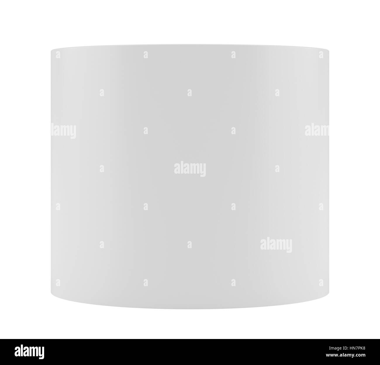 Pop-up Display auf weißem Hintergrund. 3D-Rendering Stockfoto