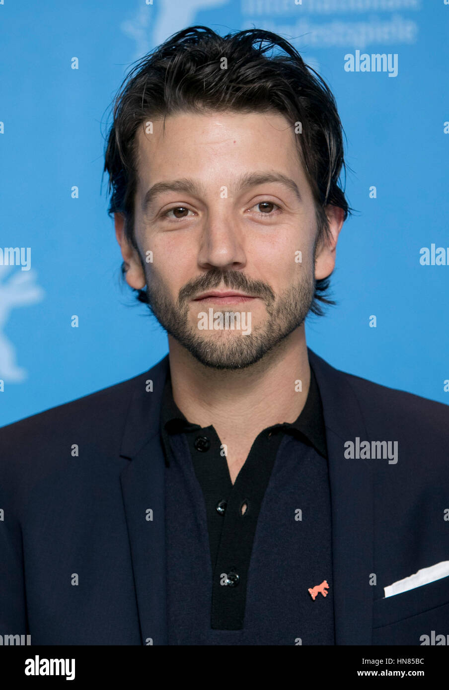 Berlin, Deutschland. 9. Februar 2017. Schauspieler Diego Luna besucht die Jury Fototermin während der 67. Internationalen Filmfestspiele Berlin, Berlinale, im Hotel Hyatt in Berlin, Deutschland, 9. Februar 2017. -KEIN Draht-SERVICE - Foto: Hubert Boesl/Dpa/Alamy Live News Stockfoto