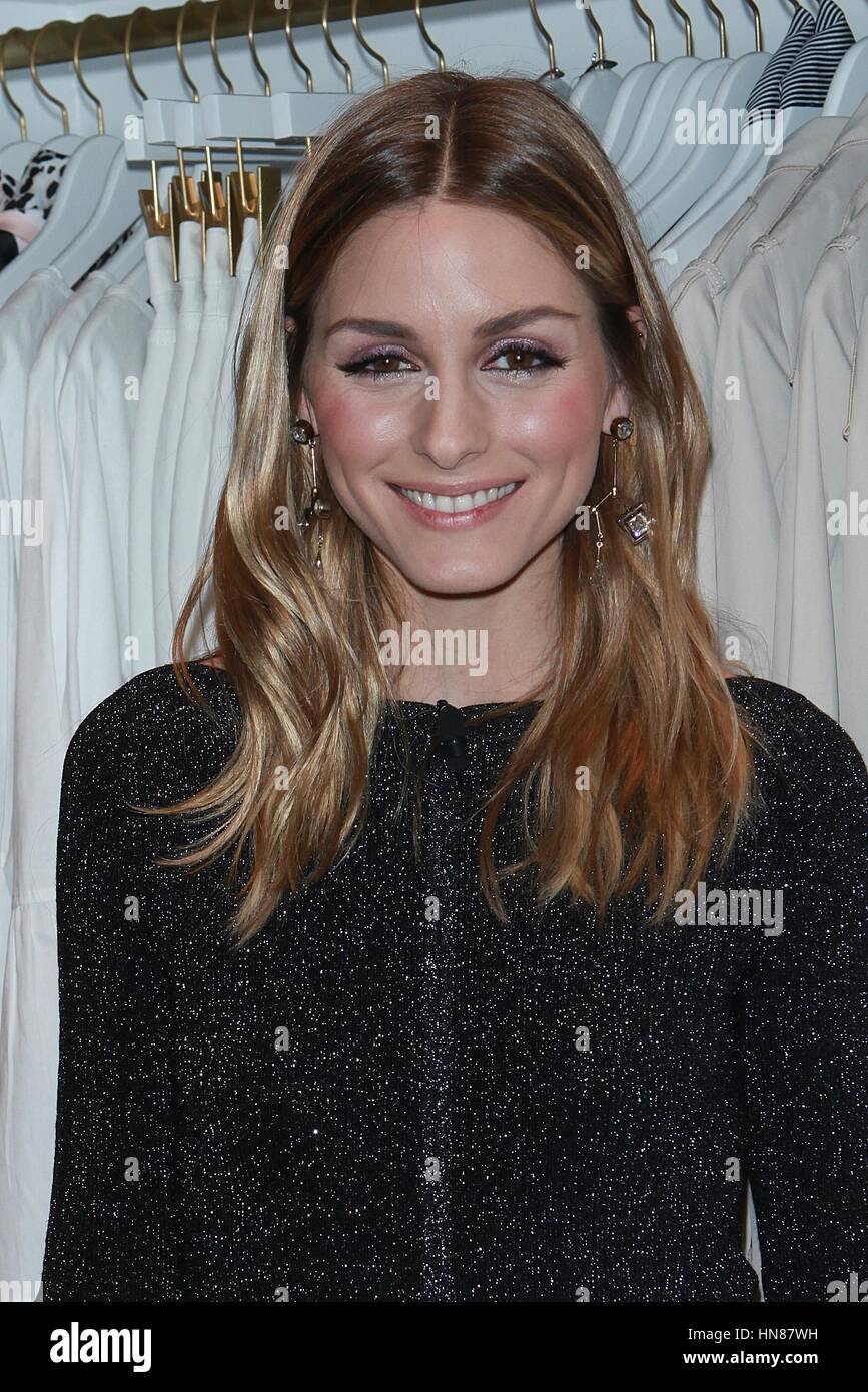 New York, NY, USA. 9. Februar 2017. Banana Republic globalen Stil Botschafter Olivia Palermo feiert den Start ihrer Pop-ups für die Marke auf der New York Fashion Week im Banana Republic SoHo am 9. Februar 2017 in New York City. Stockfoto