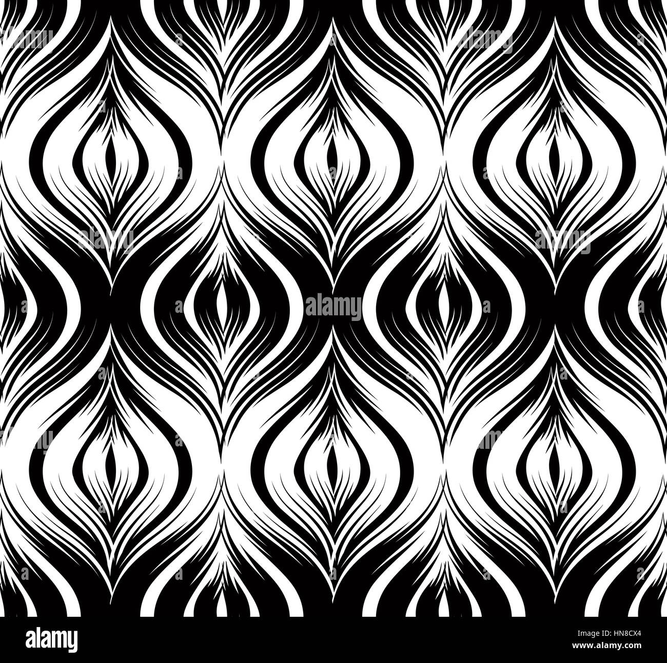 Abstract vector nahtlose Muster floral orienal geometrische Linie Textur stilvolle abstrakte Zier Hintergrund Stock Vektor