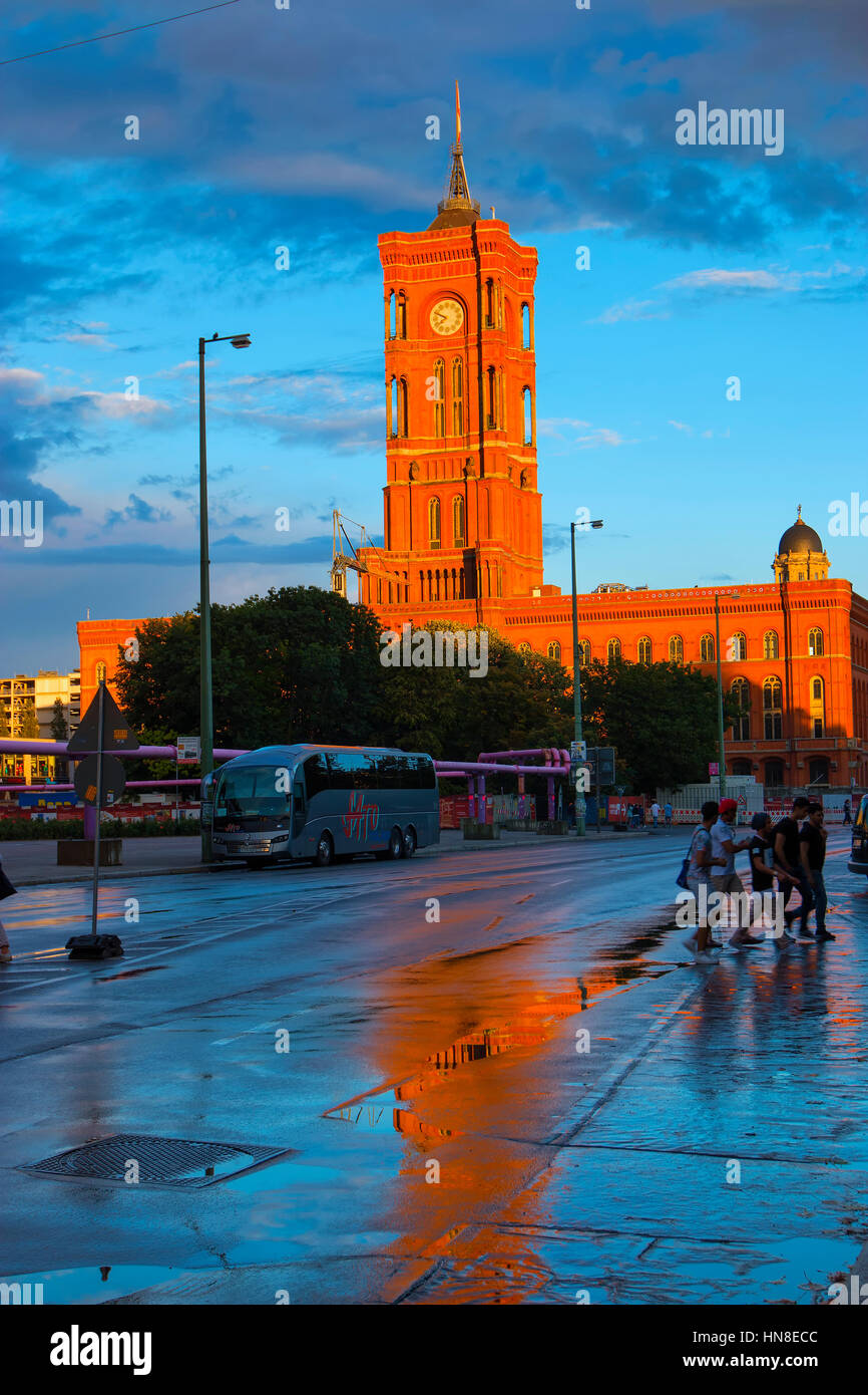 Berliner Rathaus Stockfoto