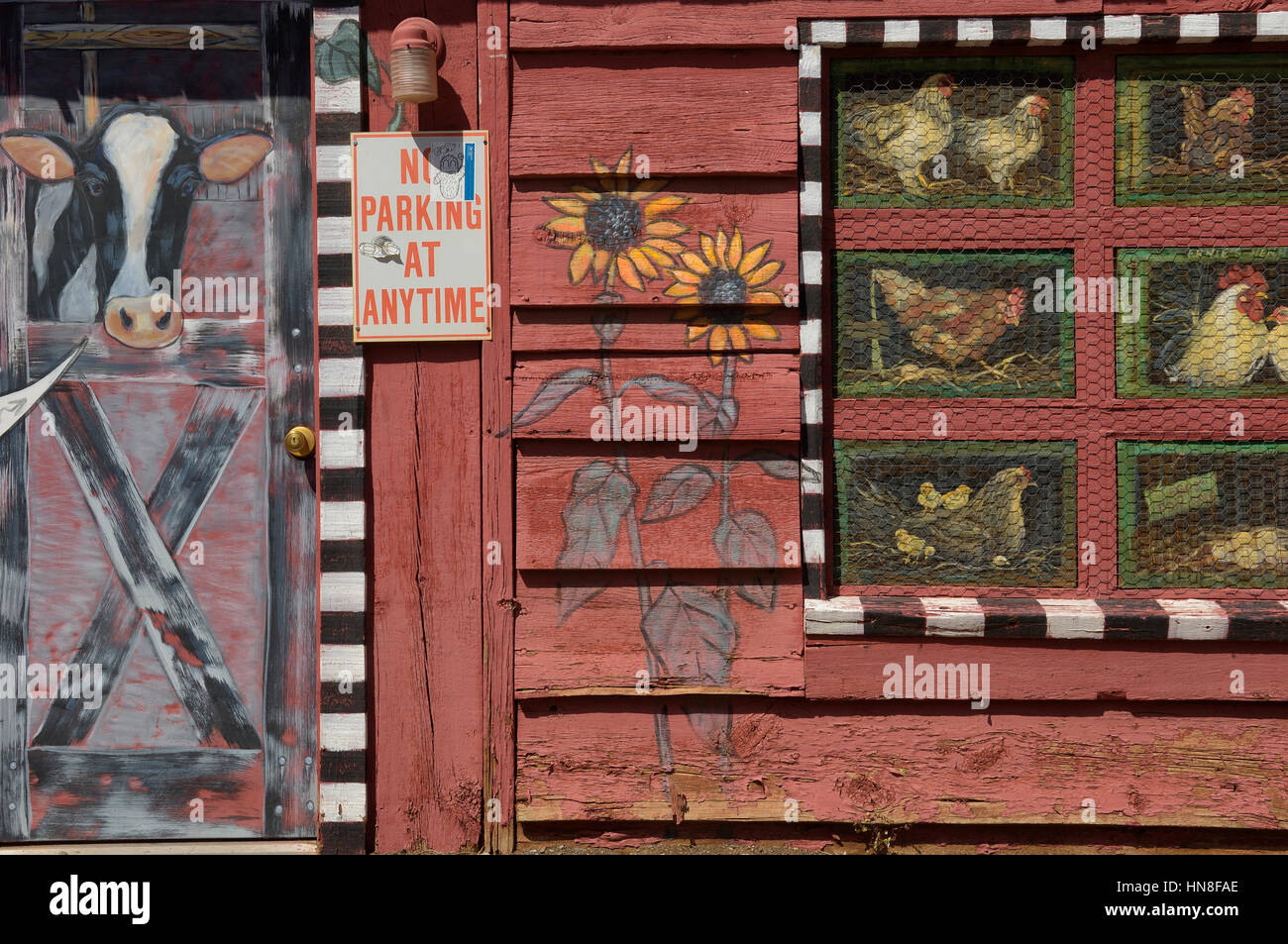 Tierische Wandbild. Sedona. Arizona. USA Stockfoto