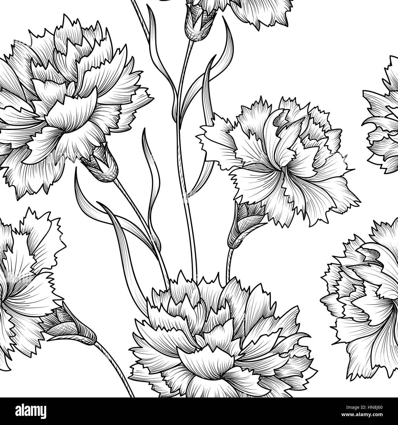 Florale nahtlose Muster. Blume Hintergrund. floralen nahtlose Textur mit Blumen. Stock Vektor